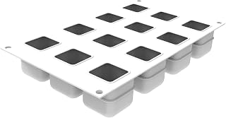 Silikomart Cubo 3D 85 Silicone Baking Pan with 12 Cube-Shaped Cavities 1.77 Inch x 1.77 Inch x 1.77 Inch