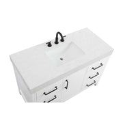 Nathan Bathroom Vanity White by Lighting Design – Wood, White, Model VF60648WH