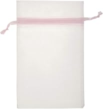 Pink Organza Pouch 5 1/2 x 9 Pack of 10, 54144