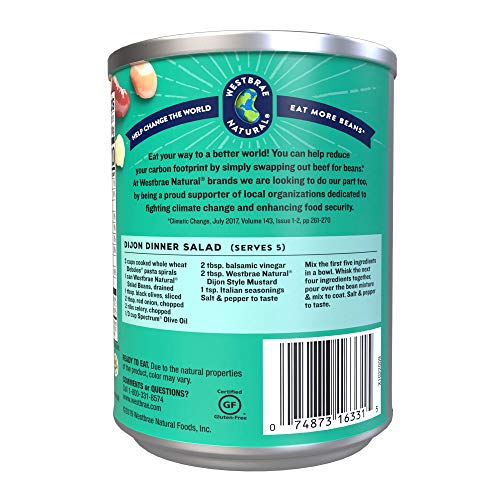 Westbrae Natural Salad Beans / 15 Ounce (Pack of 12) / No Color Black Beans