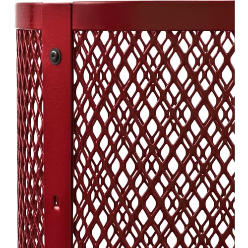 Global Industrial Red / 23.5 inches (Diameter) x 40 inches (Height) / Industrial Trash, Recycling & Compost