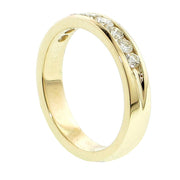 0.75 CT Channel Set Anniversary Round Diamond Wedding Band in 14k Yellow Gold - Size 10. by VIP Jewelry Art – Yellow Gold, Yellow,Gold, Model WB105YVIP