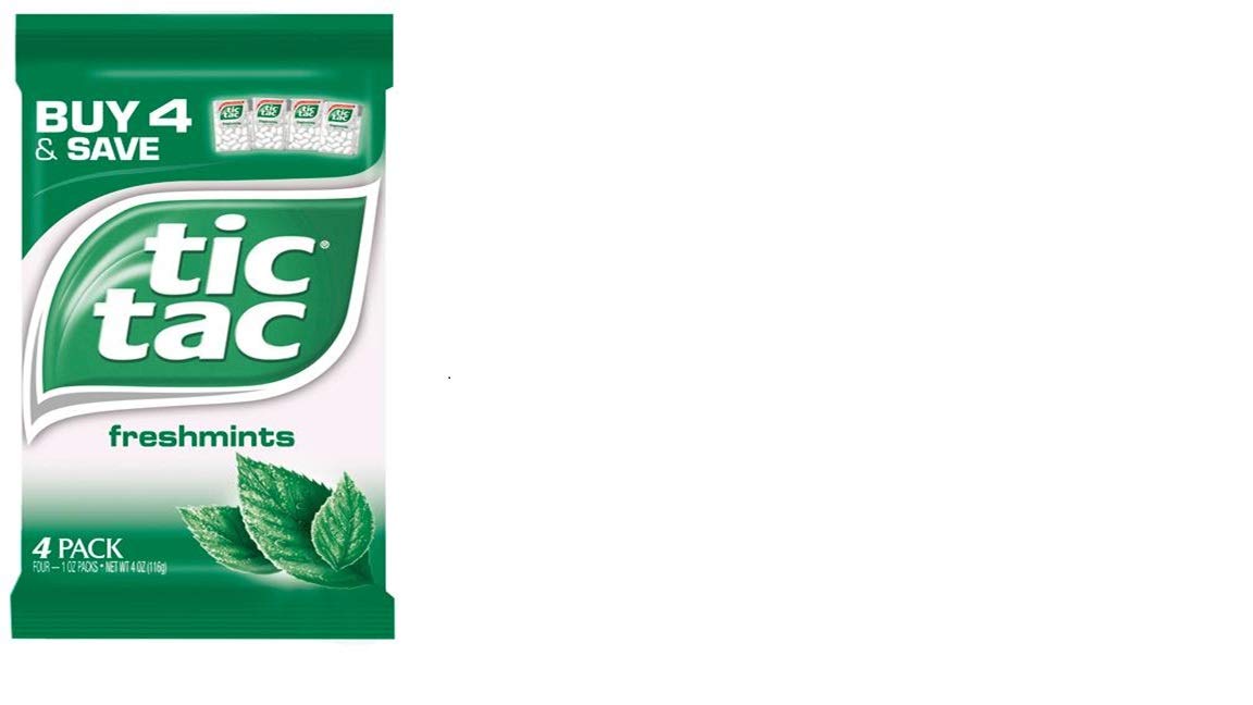 Tic Tac Freshmint Candy by Ferrero – 4 Ounces, Pack of 24