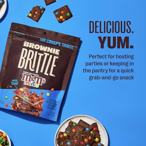 Brownie Brittle Classic M&M / 4 Oz (Pack of 6) / Blue Brittle