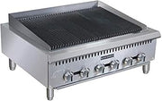 Adcraft BDCTC-36 Black Diamond 120,000 BTU Charbroiler, 36" W x 30" D, Natural Gas