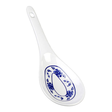 Lotus melamine dinnerware collection 2 1/2 oz by Thunder Group – Melamine, White Blue, Model 7007B