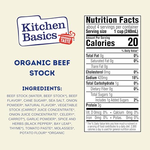 Kitchen Basics Beef / 32 Ounce (Pack of 12) / No Color Beef