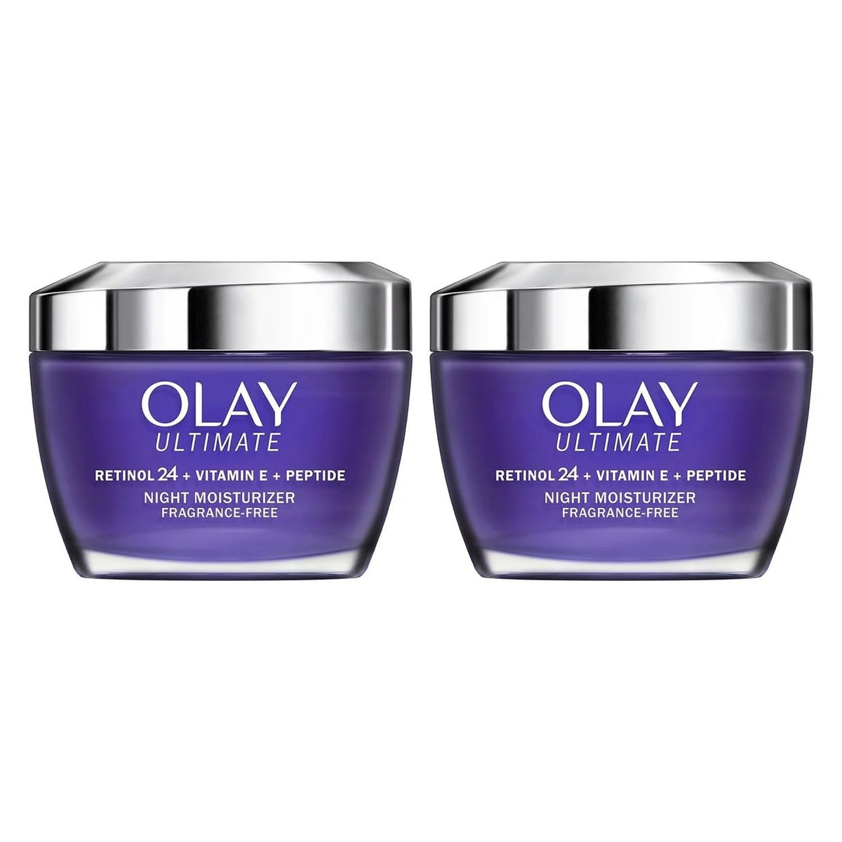 Ultimate Retinol 24 + Vitamin E + Peptide Night Moisturizer (1.7 Oz by Olay – 1 Count (Pack of 2), multi-colored, Pack of 2, Model 990014877