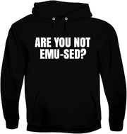 are You Not Emu-SED? - Men's Soft & Comfortable Pullover Hoodie CP05 Black