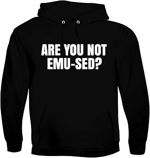 are You Not Emu-SED? - Men's Soft & Comfortable Pullover Hoodie CP05 Black