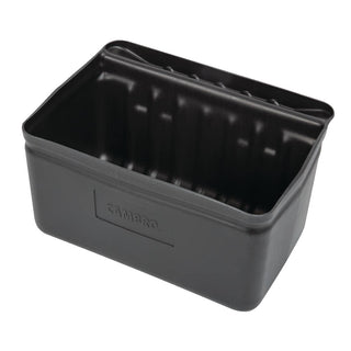 2-1/2 gal Silverware Holder by Cambro – 2.5-Gallon, 2.5 gallons, Plastic, Black, Model HKC6601