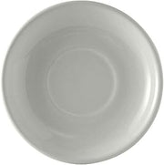 Tuxton China BWE-066 Cappuccino Saucer, 6-3/4" Diameter, Round, Microwave and Dishwasher Safe, Oven Proof, Fully Vitrified, Ceramic, DuraTux, White, Pack of 24