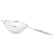 10-1/4" Tinned Medium Mesh Strainer by Tablecraft – Single, Tin, Silver