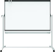 Quartet Easel, Magnetic Whiteboard, 4' x 3', Reversible, Mobile, Flipchart Holder, Prestige 2, Black Frame (ECM43P2)