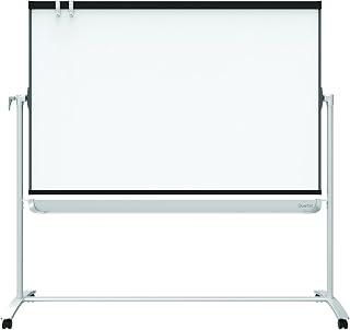 Quartet Easel, Magnetic Whiteboard, 4' x 3', Reversible, Mobile, Flipchart Holder, Prestige 2, Black Frame (ECM43P2)