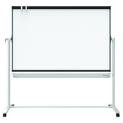 Easel, Magnetic Whiteboard, 4' x 3', Reversible, Mobile, Flipchart Holder, Prestige 2, Black Frame () by Quartet – 48"W x 36"H, Glass, Black, Model ECM43P2