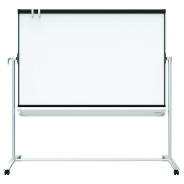 Easel, Magnetic Whiteboard, 4' x 3', Reversible, Mobile, Flipchart Holder, Prestige 2, Black Frame () by Quartet – 48"W x 36"H, Glass, Black, Model ECM43P2