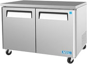Turbo Air MUR48 12 cu. ft. M3 Series Undercounter Refrigerator with Efficient Refrigeration System Hot Gas Condensate System High Density PU Insulation and PE Coated Adjustable Shelves: Stainless