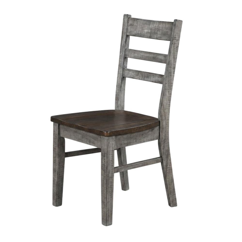Brown Ladderback Dining Chairs Set of by Starlight Canyon Home – Solid Wood, Mahogany, Brown, Pack of 2