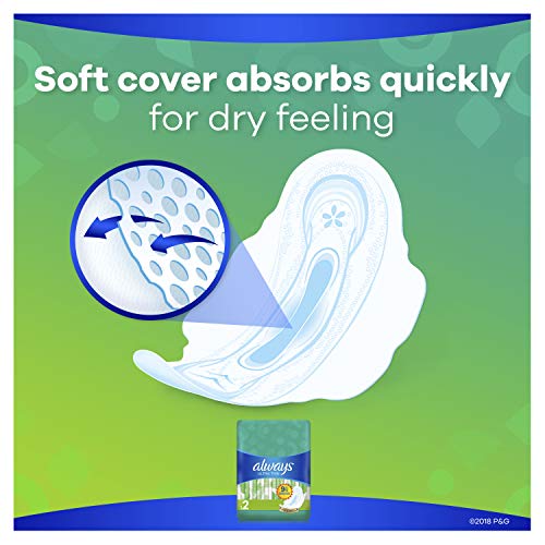 Always Size 2 (Pack of 2) / 80.0 / White Sanitary Napkins