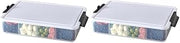 Farberware Build-A-Board Snacklebox Serving Tray with Locking Plastic Cutting Board Lid, Portable Storage Container with Compartments for Charcuterie, and More-Make it. Take it. Enjoy it, 11x16-Inch
