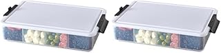 Farberware Build-A-Board Snacklebox Serving Tray with Locking Plastic Cutting Board Lid, Portable Storage Container with Compartments for Charcuterie, and More-Make it. Take it. Enjoy it, 11x16-Inch