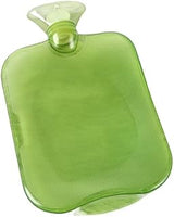 Hot Water Bottle Bag Hotpack for Pain Relief from Headaches, Cramps, Arthritis, Back Pain, Sore Muscles(Transparent Macar Green,2000ML)