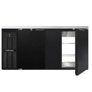 BBC69S-PT Two Section Refrigerated Pass-Thru Back Bar Cooler by Continental Refrigerator – 18.0 cubic_feet