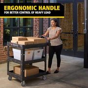 Rubbermaid Commercial Products Black / Medium / 3-Shelf Utility Carts