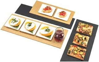 Cal Mil Black Flat Serving/Display Board, 15.875 x 6 x .25 inch - 3 per case.
