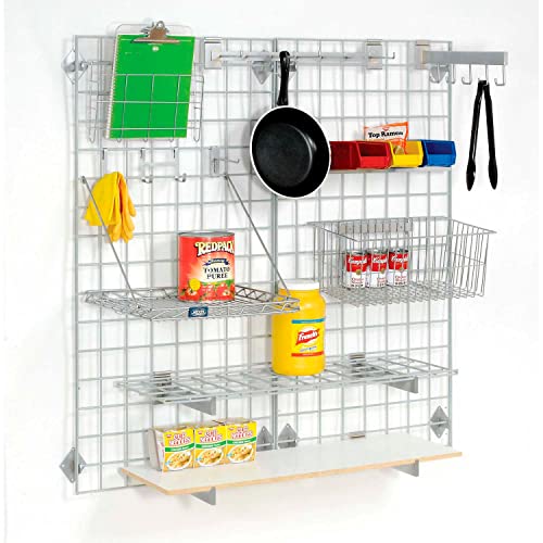 Wire Grid Panel With Wall Mount Hook by Global Industrial – Alloy Steel, Green, Model WG3660GN
