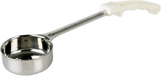 Thunder Group Perforated Portion Controller 1-Piece Construction Ladles with Plastic Ivory Handle, 3-Ounce