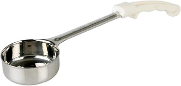 Thunder Group Perforated Portion Controller 1-Piece Construction Ladles with Plastic Ivory Handle, 3-Ounce