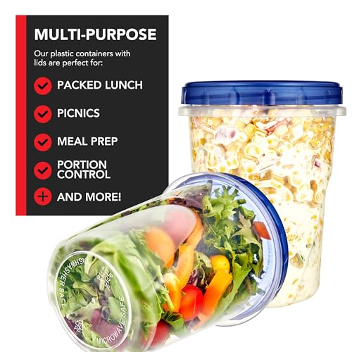 Stock Your Home 32 oz / Blue / 6 Pack Container Sets
