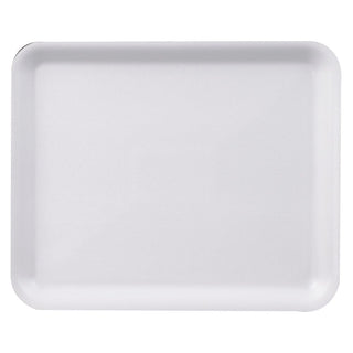 Foam White Flat School Lunch Tray 12 x 9