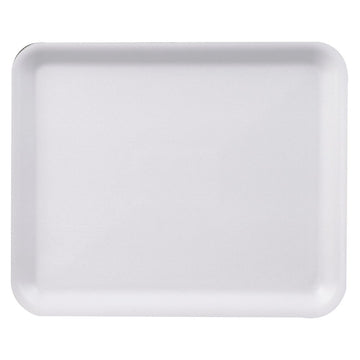 Foam White Flat School Lunch Tray 12 x 9