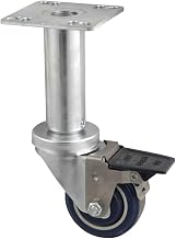 BK Resources 3SBR-UP3AD-PLY-PS4 Caster Kit, mobile equipment includes (4) 3 inch diameter adjustable height universal swivel plate casters