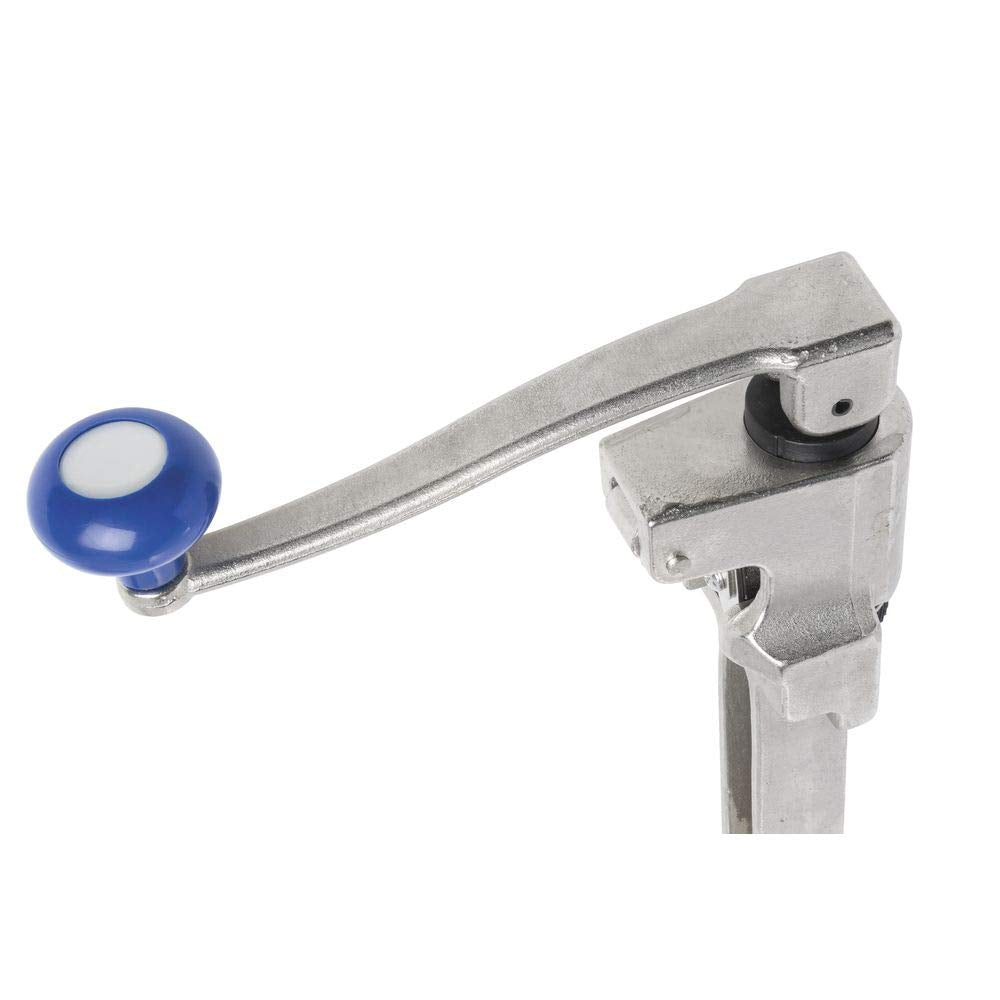 Table Mount Can Opener - Up to 11" H Cans Stainless Steel by HUBERT – Large, Cast Aluminum, Natural, Model TMC11