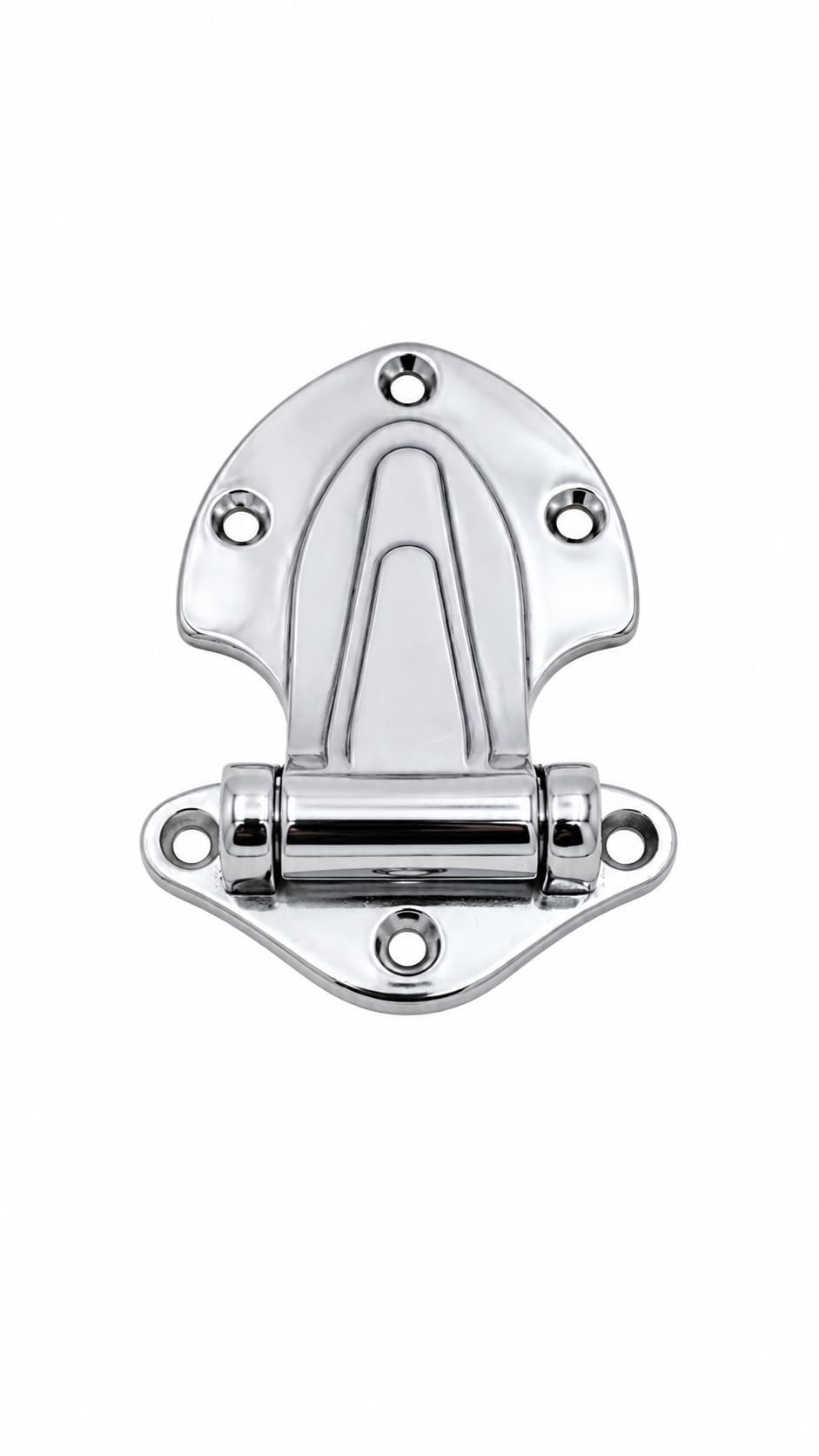 139 Series Reversible Surfacemount Hinge (Offset: Flush) by Kason – Offset: Flush, Chrome, Model 139-01