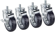 28-144S Krowne Threaded Stem Caster, 1/2" 13 Threaded stem Caster, 4" Locking Wheels (Set of 4)​​‌‌‌‌​‍​‌​​‌​‍​​‌‌‌‌‍​​‌‌‌‌‍​​‌‌​​‍​​‌‌‌‌‍​​‌​‌‌‍​​​‌‌‌‍​​‌‌​​‍​​‌​‌‌‍​​‌‌‌‌​‍​​​‌‌‌‍​​‌‌‌​​