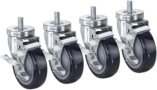 28-144S Krowne Threaded Stem Caster, 1/2" 13 Threaded stem Caster, 4" Locking Wheels (Set of 4)​​‌‌‌‌​‍​‌​​‌​‍​​‌‌‌‌‍​​‌‌‌‌‍​​‌‌​​‍​​‌‌‌‌‍​​‌​‌‌‍​​​‌‌‌‍​​‌‌​​‍​​‌​‌‌‍​​‌‌‌‌​‍​​​‌‌‌‍​​‌‌‌​​