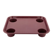 GET Burgundy / 17" x 14" / Modern Serving Trays