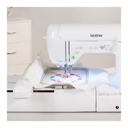SE1900 Sewing and Embroidery Machine with Threads and Sewing Clips Set Bundle (3 Items) by Brother – 22 x 22.6 x 18.75 inches, Metal, white, Model SE1900_K1