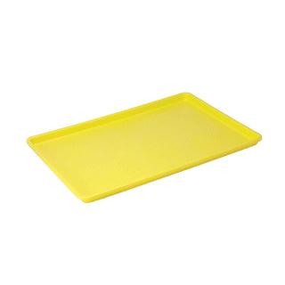 Plastic Tray by Winco – 25.4" x 17.4" x 1.2", Plastic, Yellow, Model FFT-1826YL