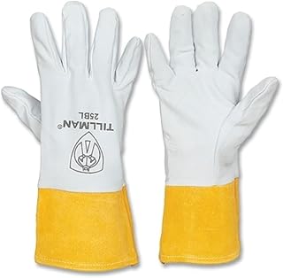 John Tillman & Co 25BM Medium Pearl Split Deerskin Uniform Leather Welders Gloves