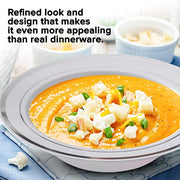 Stock Your Home Silver / 100 Pack / Modern Bowls