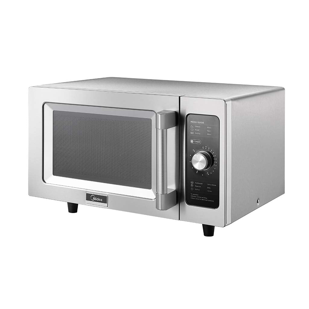Equipment Countertop Commercial Microwave Oven with Dial by Midea – .9 cu ft, 0.9 cubic_feet, Stainless Steel, Model 1025F0A