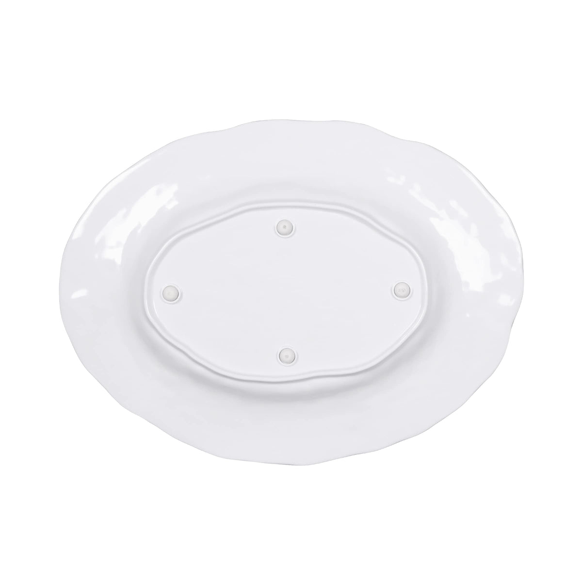 Oval Platter by Elite Global Solutions – Melamine, White, Pack of 4, Model M16OVRF-NW