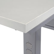 Adjustable Height Workbench C-Channel Leg by Global Industrial – 30"L x 60"W x 4"H, Steel, Gray, Model 601421