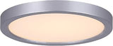 Canarm LED 7-Inch Round Ceiling Light Silver Finish, Dimmable with Adjustable 3CCT, Sleek Low Profile Fixture for Hallways, Closets, or Bathrooms